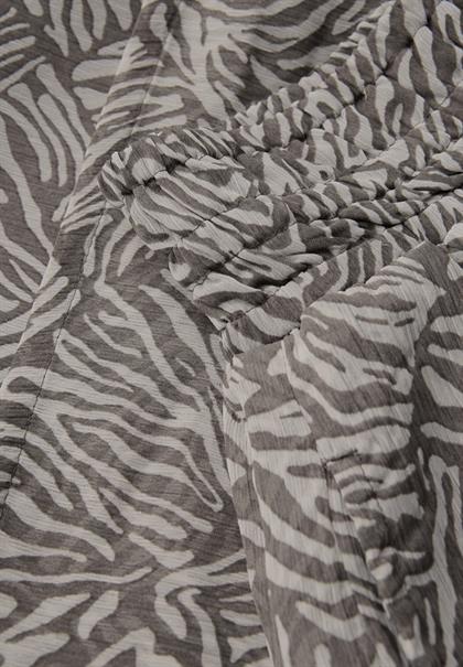 Gemusterter Chiffon-Rock nomad brown
