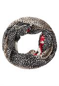 Gemusterter Loop Schal black