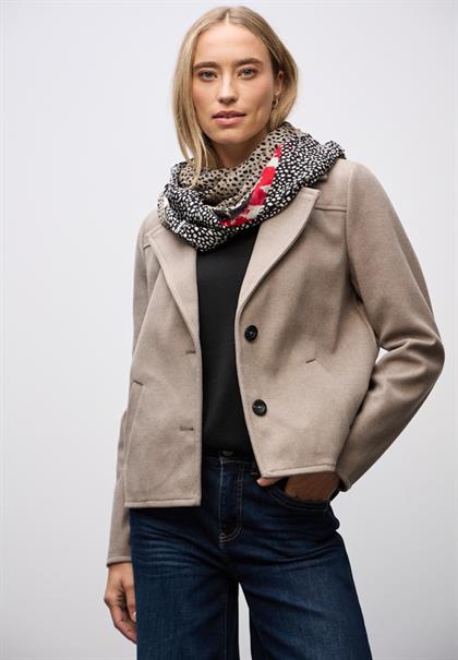 Gemusterter Loop Schal black