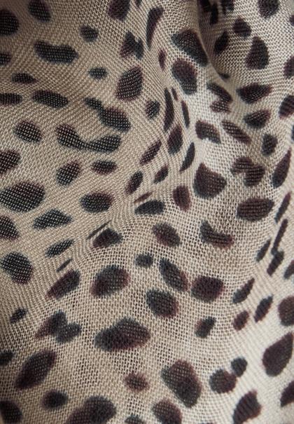 Gemusterter Loop Schal black