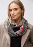 Gemusterter Loop Schal black