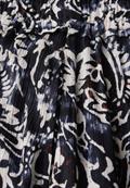 Gemusterter Musselin-Rock dark void blue