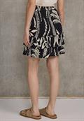 Gemusterter Paperbag Rock black