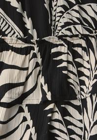 Gemusterter Paperbag Rock black