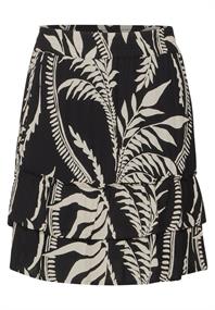 Gemusterter Paperbag Rock black