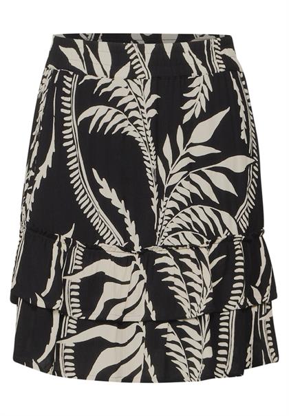 Gemusterter Paperbag Rock black