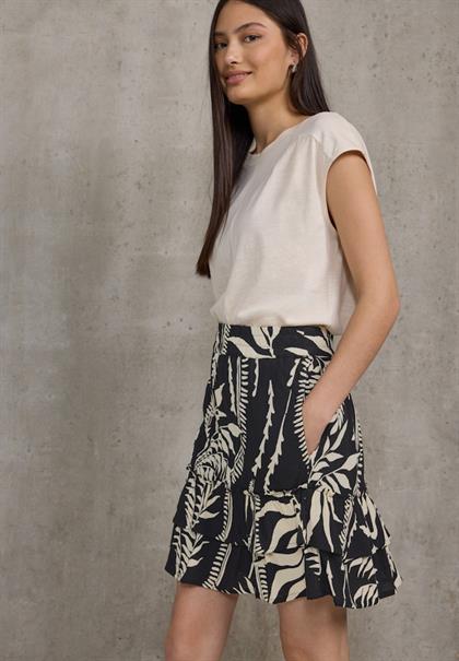 Gemusterter Paperbag Rock black