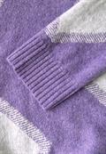 Gemusterter Pullover lilac melange