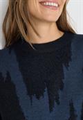 Gemusterter Pullover urban dark blue