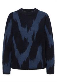 Gemusterter Pullover urban dark blue