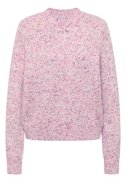 Gemusterter Strickpullover dark blossom melange