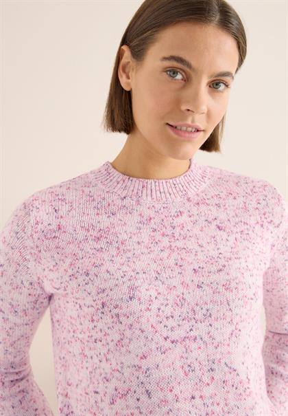 Gemusterter Strickpullover dark blossom melange