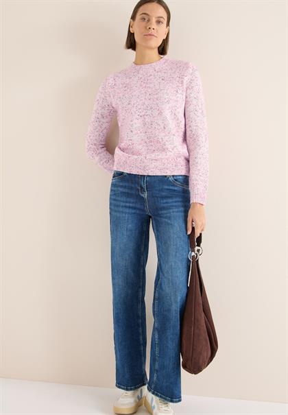 Gemusterter Strickpullover dark blossom melange
