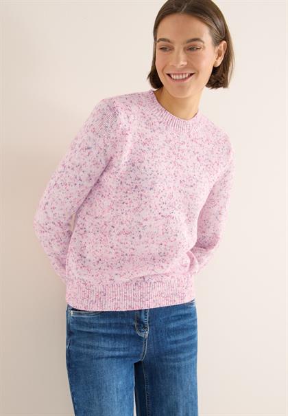 Gemusterter Strickpullover dark blossom melange