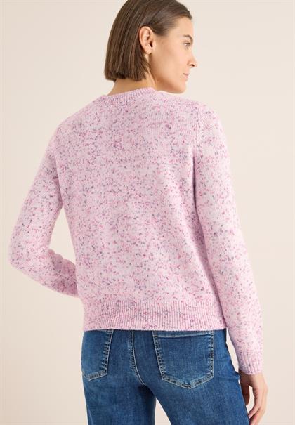 Gemusterter Strickpullover dark blossom melange