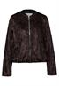 Gemusterter Velours Blouson dark auburn brown