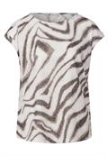 Gemustertes Ausbrenner-Shirt tumbled beige
