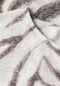 Gemustertes Ausbrenner-Shirt tumbled beige