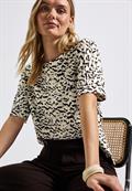 Gemustertes Batwing Shirt morning beige