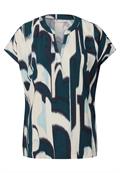Gemustertes Blusenshirt tide blue