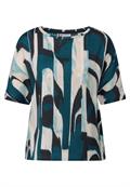 Gemustertes Crinkle Shirt tide blue