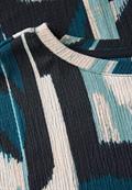 Gemustertes Crinkle Shirt tide blue
