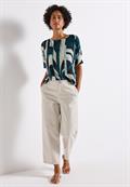 Gemustertes Crinkle Shirt tide blue