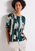 Gemustertes Crinkle Shirt tide blue