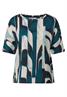 Gemustertes Crinkle Shirt tide blue