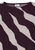 Gemustertes Federgarn Shirt eggplant red