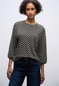 Gemustertes Jacquard Shirt black