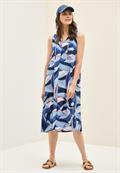 Gemustertes Kleid urban navy blue