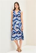 Gemustertes Kleid urban navy blue