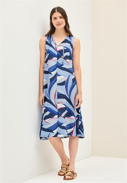 Gemustertes Kleid urban navy blue