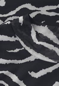 Gemustertes Mesh-Shirt flint grey