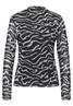 Gemustertes Mesh-Shirt flint grey