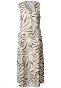Gemustertes Midi-Kleid tumbled beige