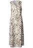 Gemustertes Midi-Kleid tumbled beige