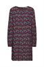 Gemustertes Minikleid aus Viskose black