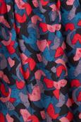 Gemustertes Minikleid pink