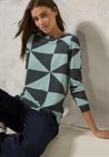 Gemustertes Ottoman Shirt active khaki