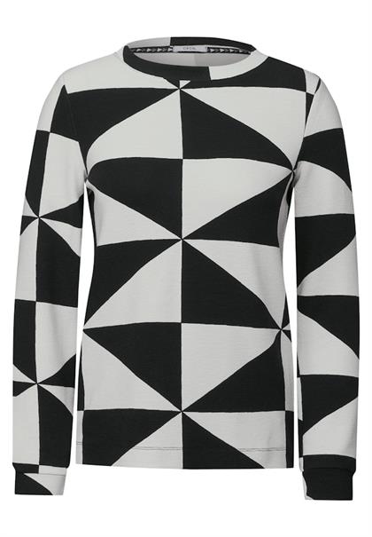 Gemustertes Ottoman Shirt black