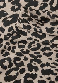 Gemustertes Rollkragenshirt soft beige