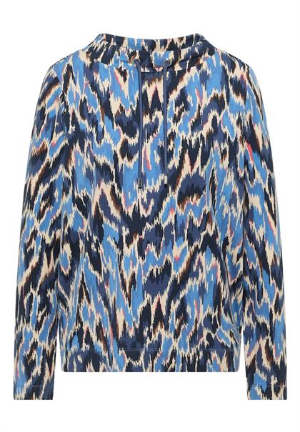 Gemustertes Shirt cloud blue