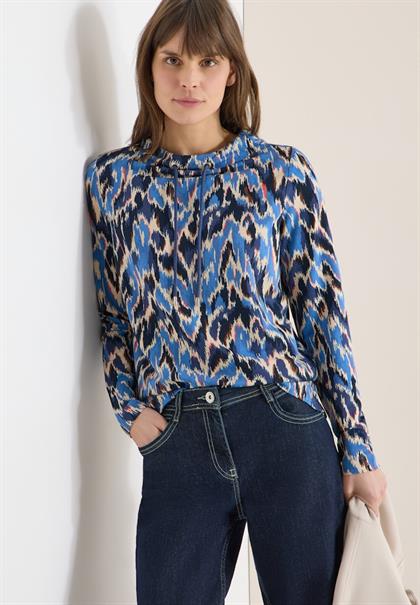 Gemustertes Shirt cloud blue