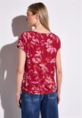 Gemustertes Shirt glory red