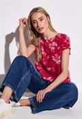 Gemustertes Shirt glory red