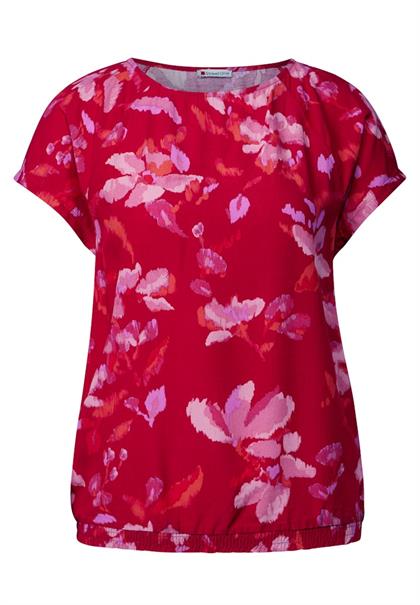 Gemustertes Shirt glory red