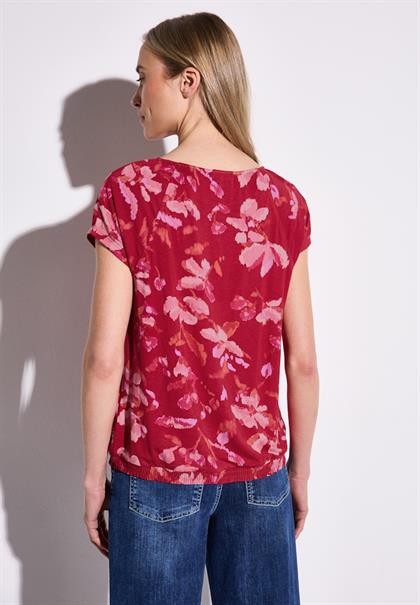 Gemustertes Shirt glory red