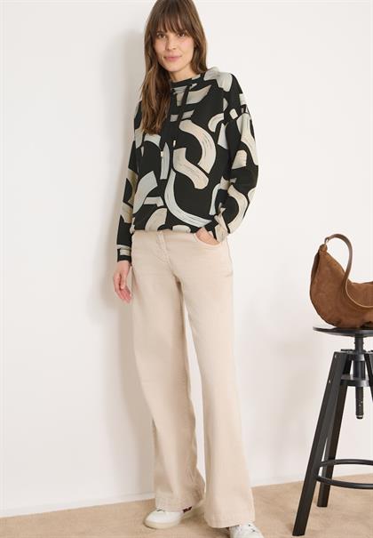 Gemustertes Shirt raw khaki